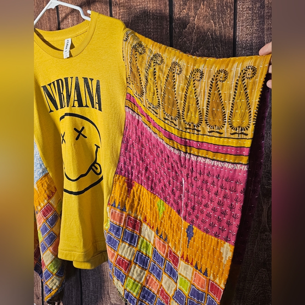 Nirvana Kantha Band Top Fits Sm-XL - Picture 3 of 6